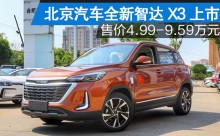 售价4.99-9.59万元，北京汽车智达X3燃“擎”上市