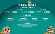 4.99万元起，携18项升级瑞虎3x钻石版乐活上市